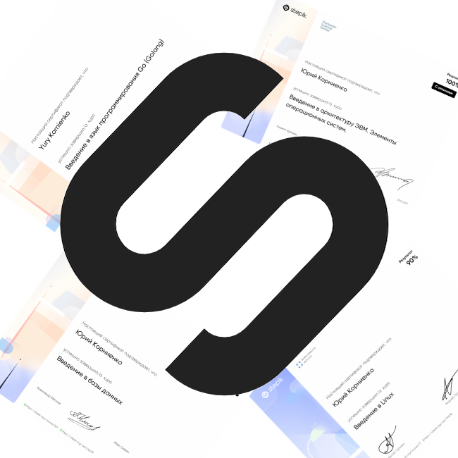 Stepik: https://www.coursera.org/learner/yury-kornienko-one